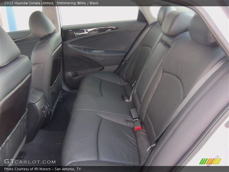 Shimmering White / Black 2013 Hyundai Sonata Limited