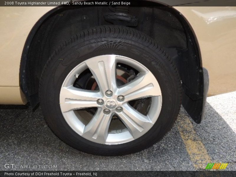 Sandy Beach Metallic / Sand Beige 2008 Toyota Highlander Limited 4WD