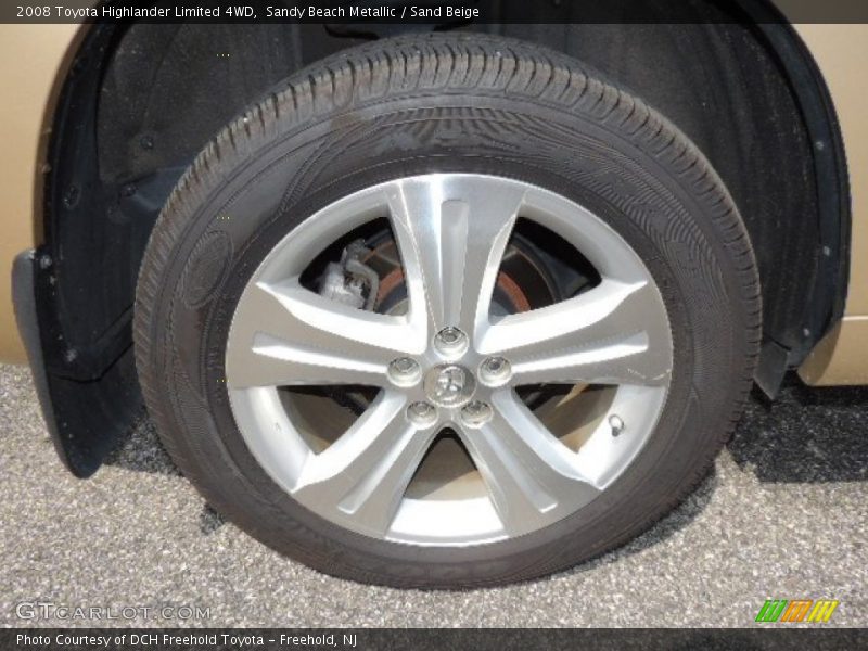 Sandy Beach Metallic / Sand Beige 2008 Toyota Highlander Limited 4WD