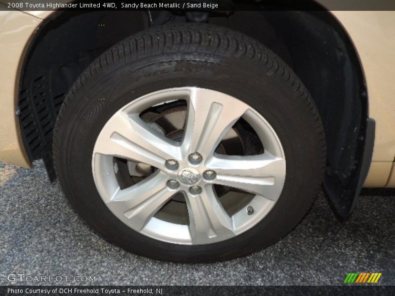 Sandy Beach Metallic / Sand Beige 2008 Toyota Highlander Limited 4WD