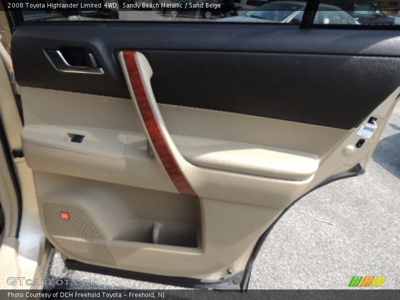 Sandy Beach Metallic / Sand Beige 2008 Toyota Highlander Limited 4WD