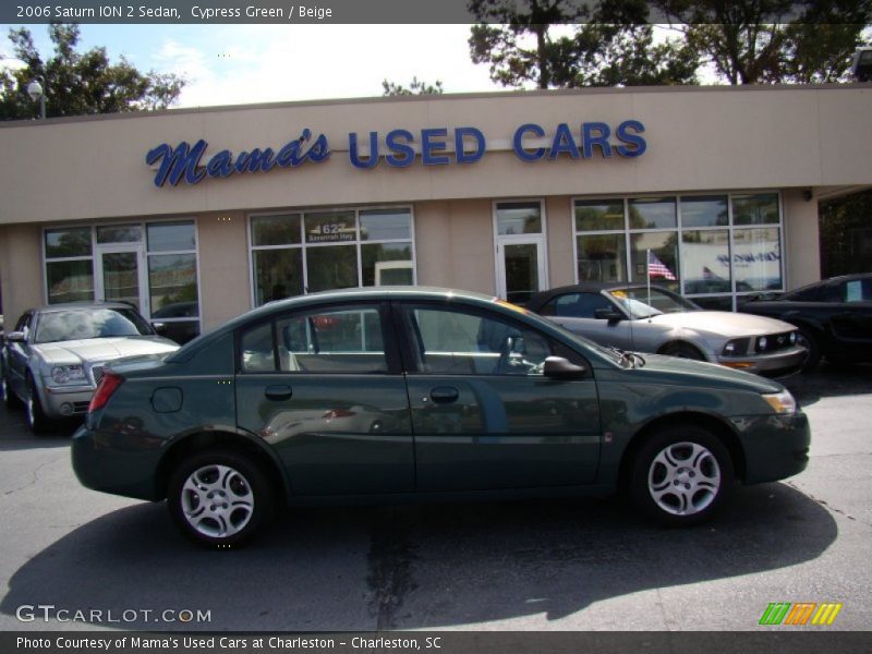 Cypress Green / Beige 2006 Saturn ION 2 Sedan