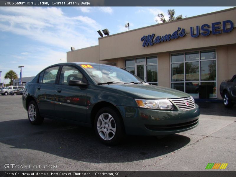 Cypress Green / Beige 2006 Saturn ION 2 Sedan