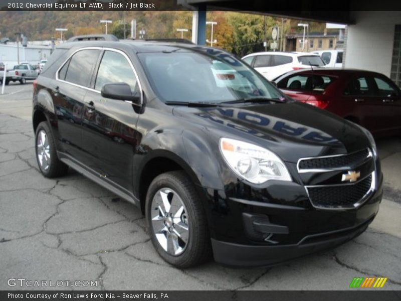 Black / Jet Black 2012 Chevrolet Equinox LT AWD