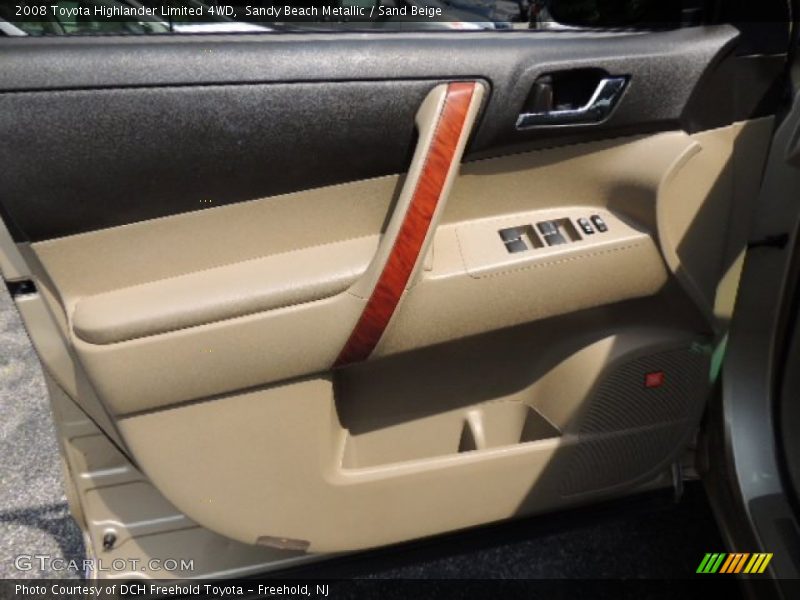 Sandy Beach Metallic / Sand Beige 2008 Toyota Highlander Limited 4WD