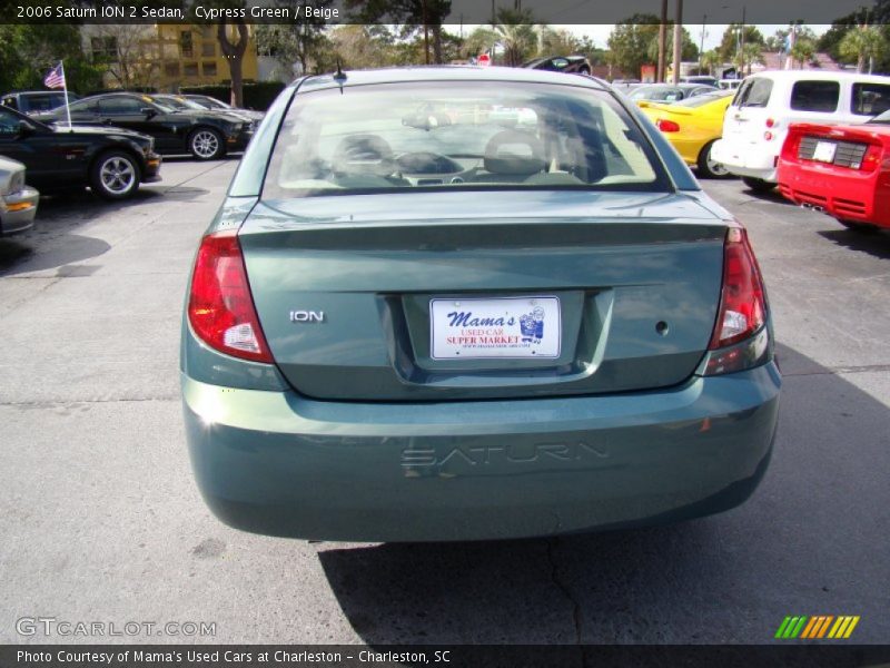 Cypress Green / Beige 2006 Saturn ION 2 Sedan