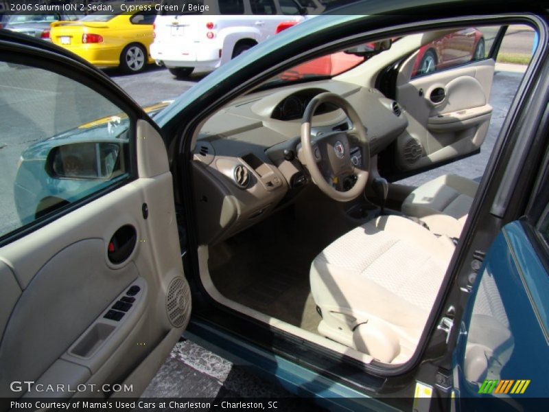 Cypress Green / Beige 2006 Saturn ION 2 Sedan