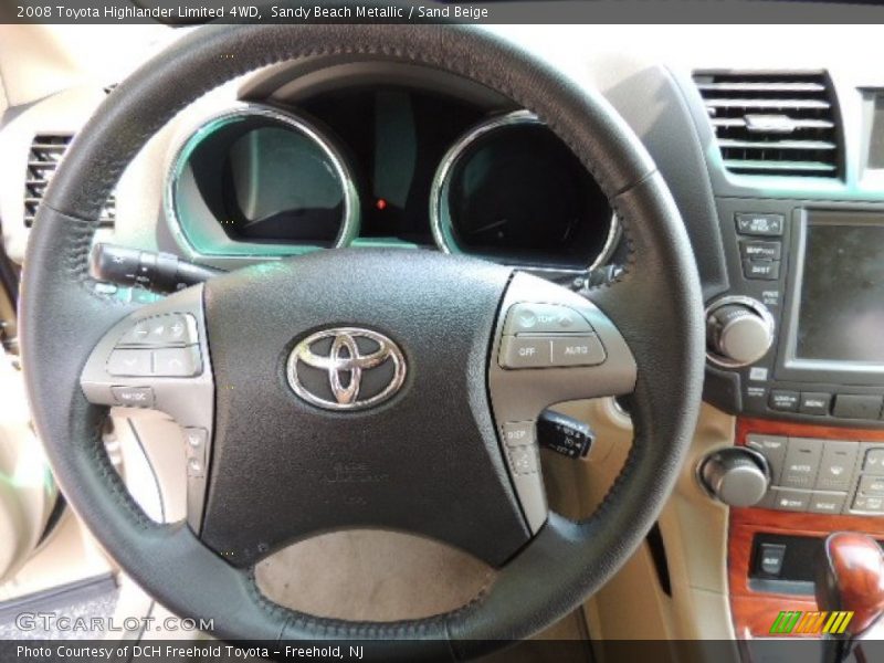 Sandy Beach Metallic / Sand Beige 2008 Toyota Highlander Limited 4WD