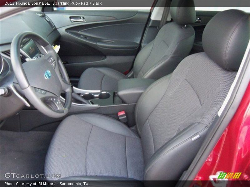 Sparkling Ruby Red / Black 2012 Hyundai Sonata SE