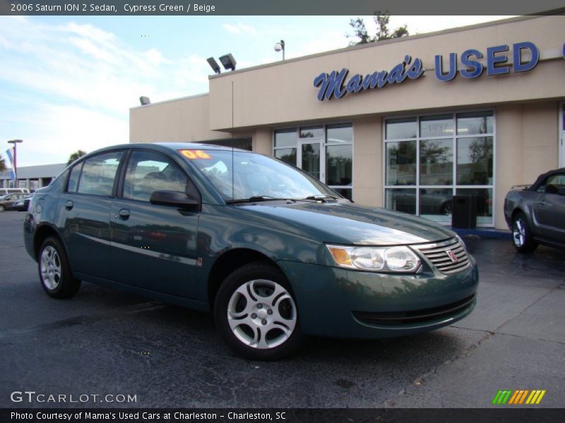 Cypress Green / Beige 2006 Saturn ION 2 Sedan