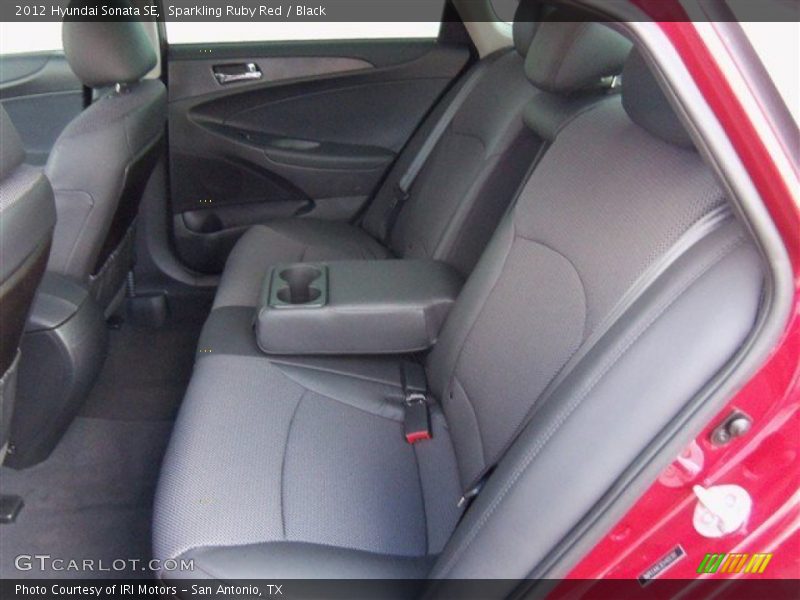 Sparkling Ruby Red / Black 2012 Hyundai Sonata SE
