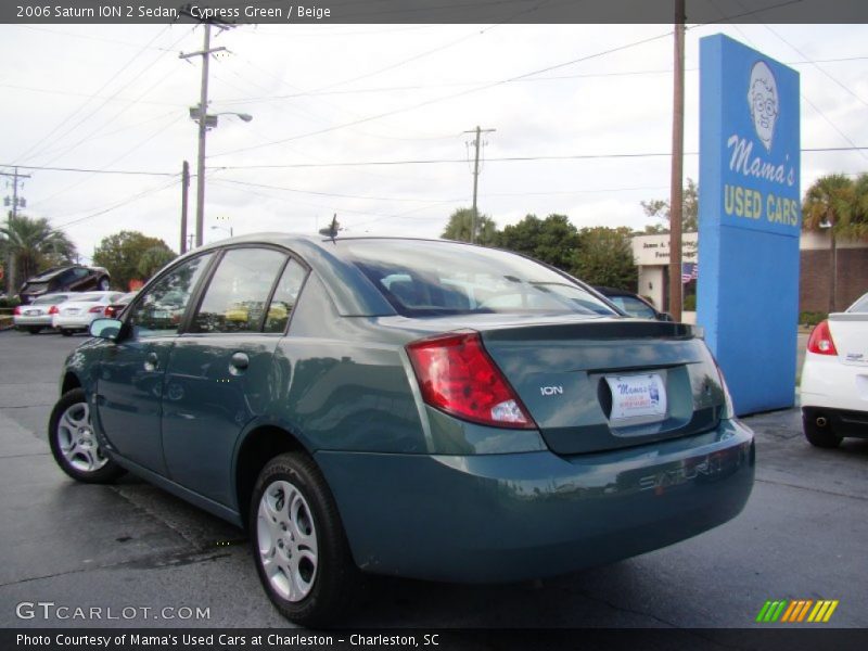 Cypress Green / Beige 2006 Saturn ION 2 Sedan