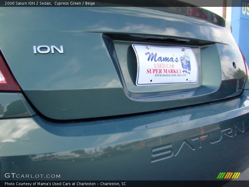 Cypress Green / Beige 2006 Saturn ION 2 Sedan
