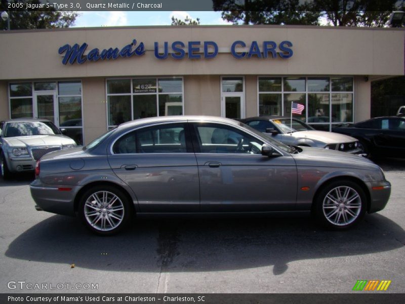 Quartz Metallic / Charcoal 2005 Jaguar S-Type 3.0