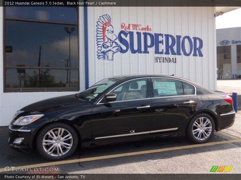 Black Noir Pearl / Cashmere 2012 Hyundai Genesis 5.0 Sedan