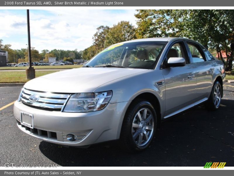Silver Birch Metallic / Medium Light Stone 2008 Ford Taurus SEL AWD