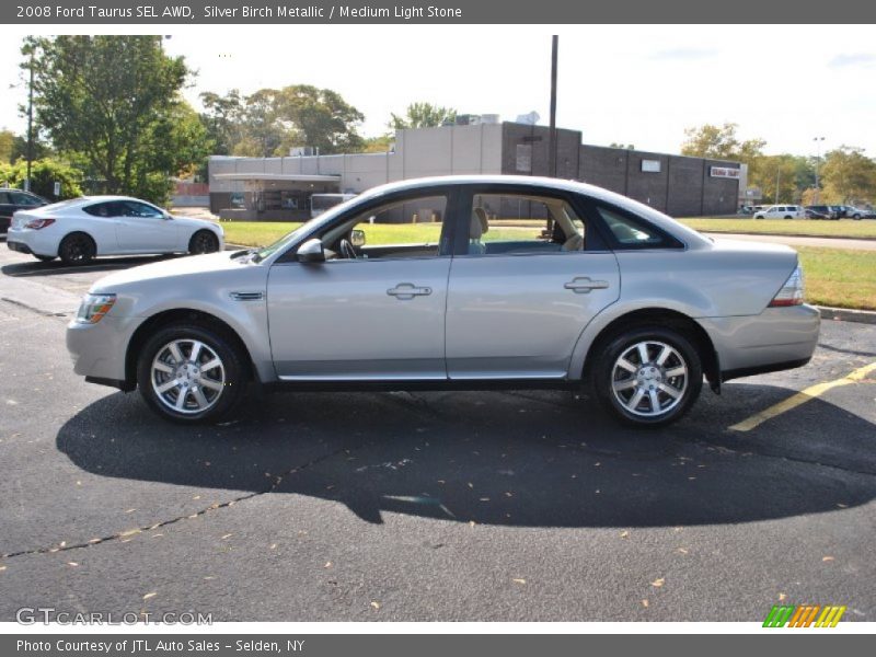 Silver Birch Metallic / Medium Light Stone 2008 Ford Taurus SEL AWD