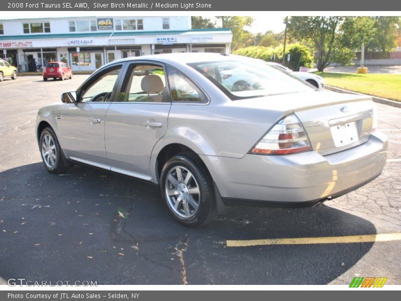 Silver Birch Metallic / Medium Light Stone 2008 Ford Taurus SEL AWD