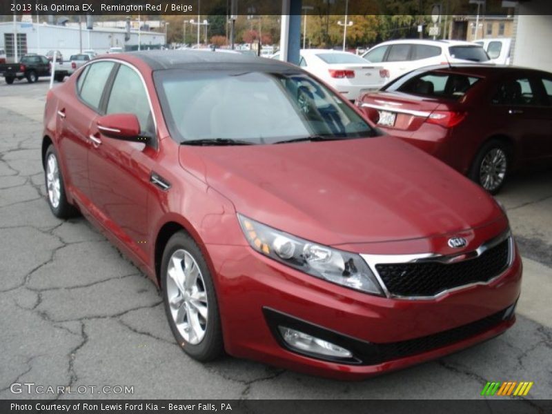 Remington Red / Beige 2013 Kia Optima EX