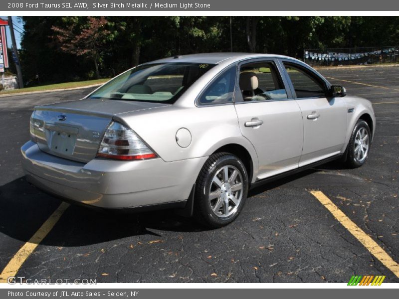 Silver Birch Metallic / Medium Light Stone 2008 Ford Taurus SEL AWD
