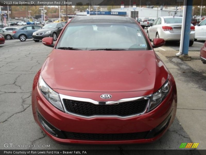 Remington Red / Beige 2013 Kia Optima EX