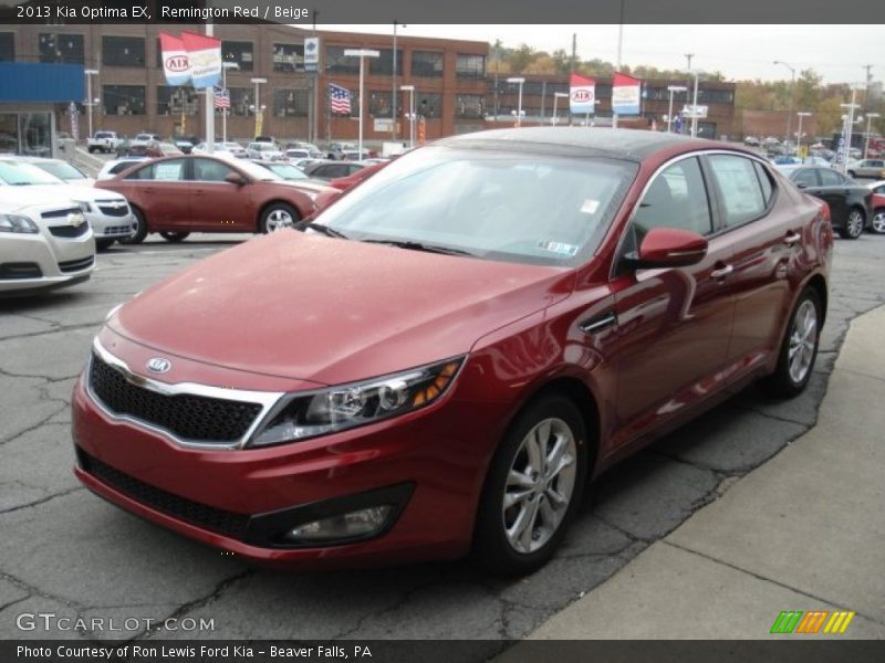 Remington Red / Beige 2013 Kia Optima EX