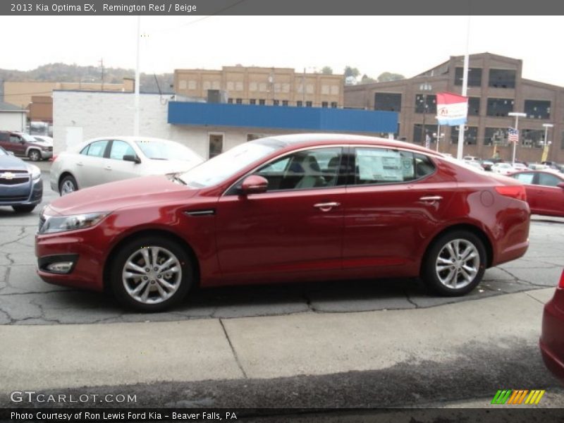 Remington Red / Beige 2013 Kia Optima EX