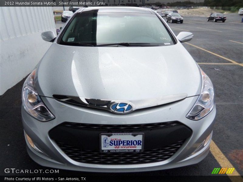 Silver Frost Metallic / Gray 2012 Hyundai Sonata Hybrid