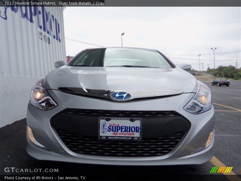 Silver Frost Metallic / Gray 2012 Hyundai Sonata Hybrid