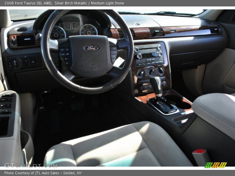 Silver Birch Metallic / Medium Light Stone 2008 Ford Taurus SEL AWD