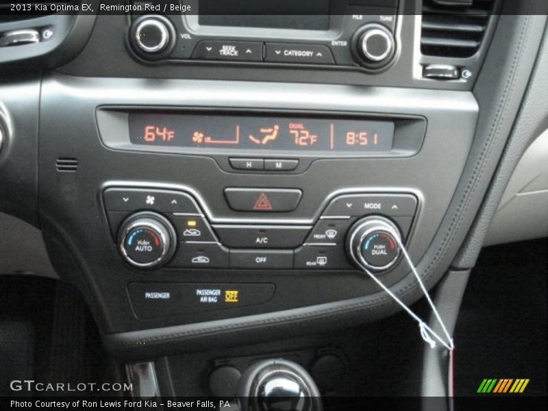 Remington Red / Beige 2013 Kia Optima EX