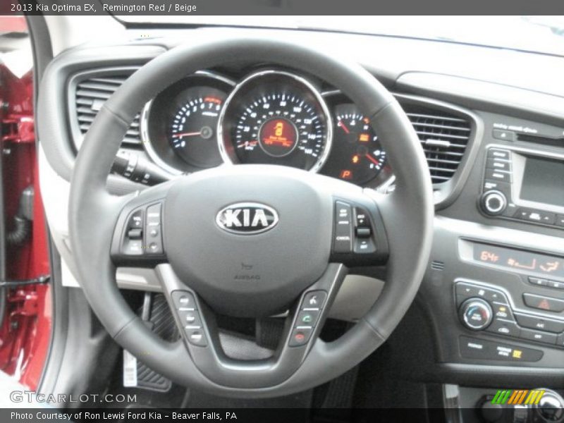 Remington Red / Beige 2013 Kia Optima EX