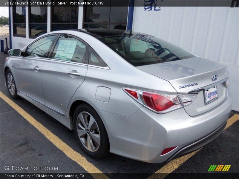 Silver Frost Metallic / Gray 2012 Hyundai Sonata Hybrid
