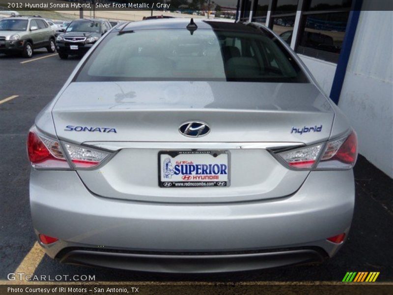 Silver Frost Metallic / Gray 2012 Hyundai Sonata Hybrid