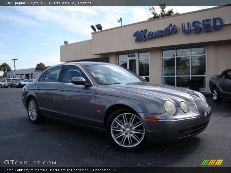 Quartz Metallic / Charcoal 2005 Jaguar S-Type 3.0