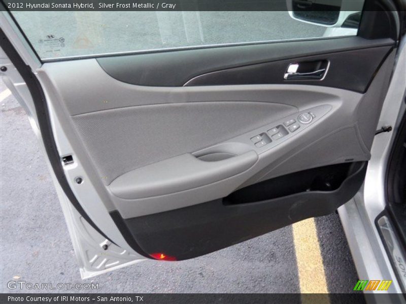 Silver Frost Metallic / Gray 2012 Hyundai Sonata Hybrid