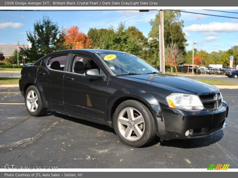 Brilliant Black Crystal Pearl / Dark Slate Gray/Light Slate Gray 2008 Dodge Avenger SXT