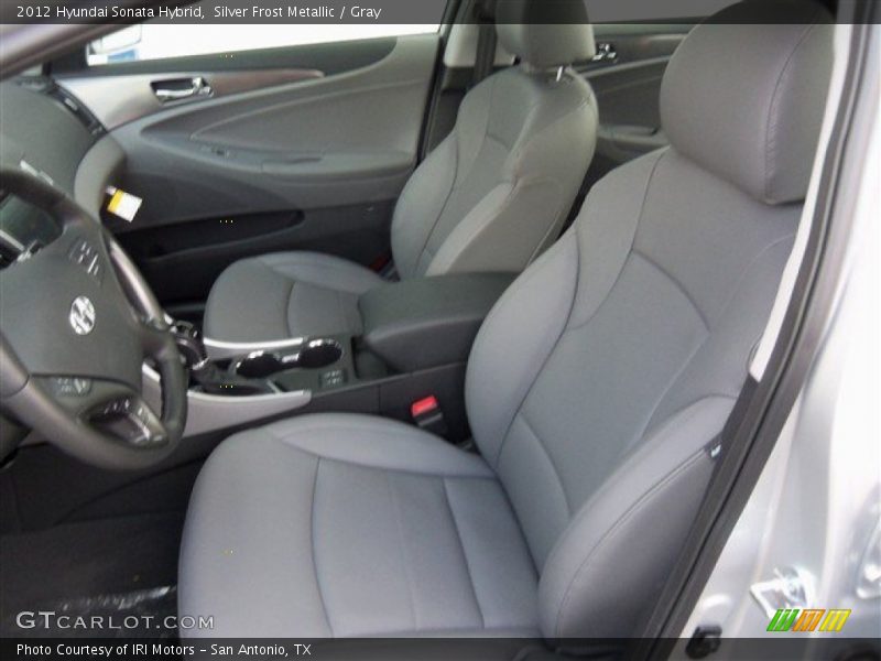 Silver Frost Metallic / Gray 2012 Hyundai Sonata Hybrid