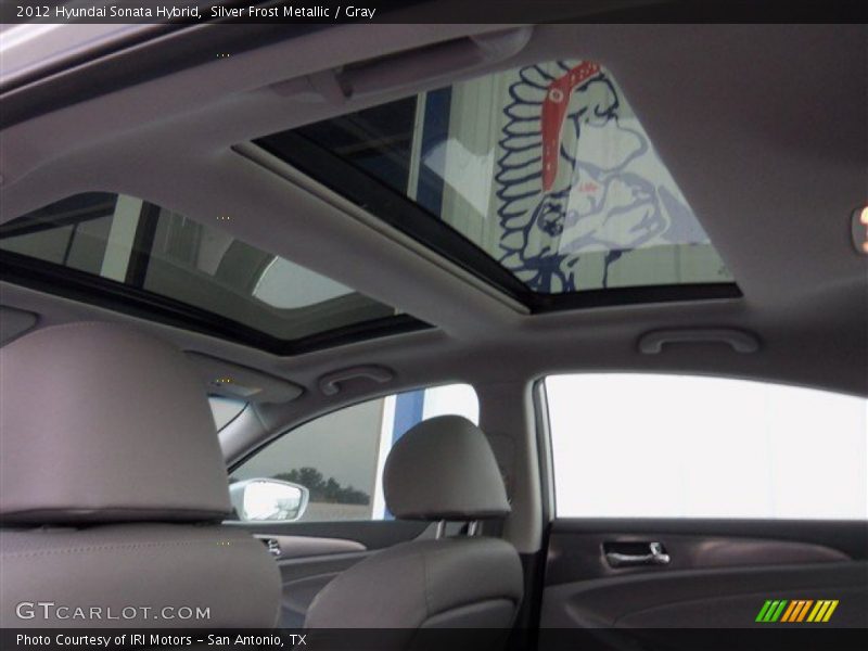 Silver Frost Metallic / Gray 2012 Hyundai Sonata Hybrid