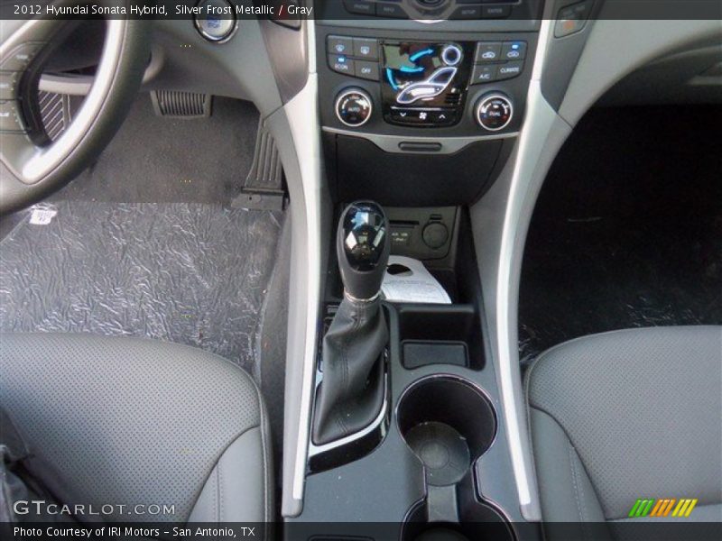 Silver Frost Metallic / Gray 2012 Hyundai Sonata Hybrid