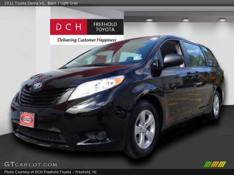 Black / Light Gray 2012 Toyota Sienna V6