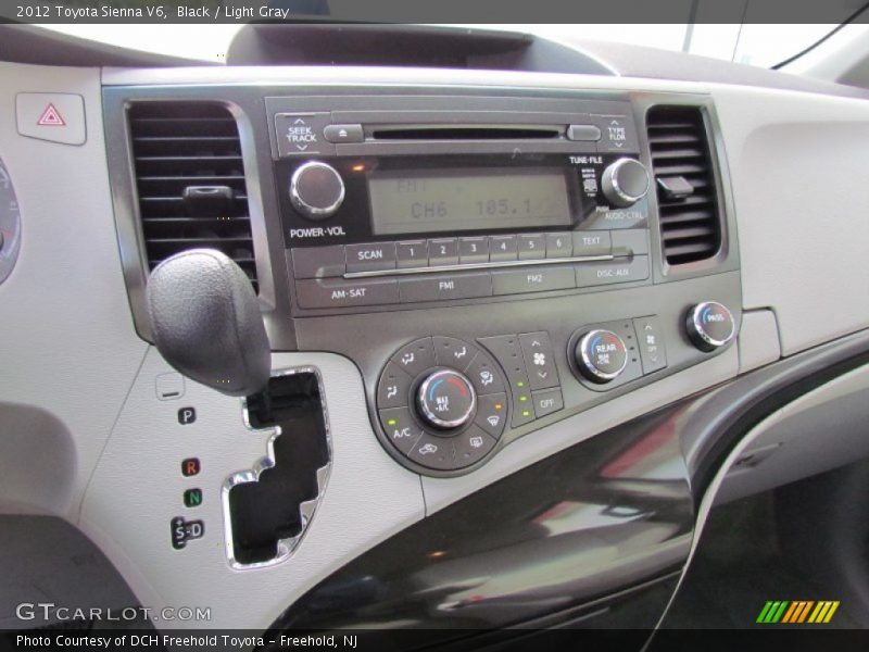Black / Light Gray 2012 Toyota Sienna V6