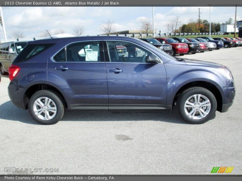 Atlantis Blue Metallic / Jet Black 2013 Chevrolet Equinox LS AWD