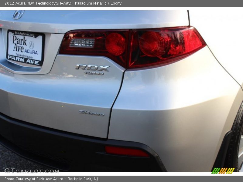 Palladium Metallic / Ebony 2012 Acura RDX Technology SH-AWD