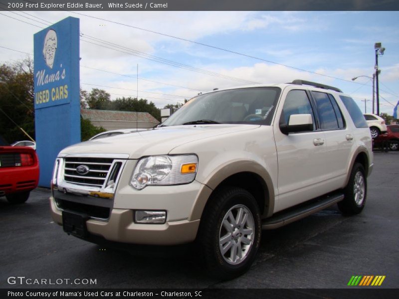 White Suede / Camel 2009 Ford Explorer Eddie Bauer