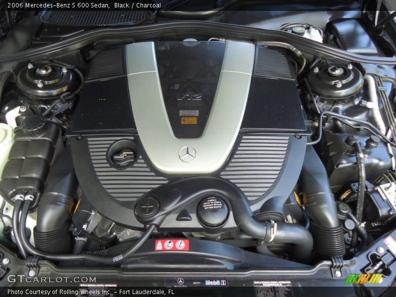  2006 S 600 Sedan Engine - 5.5 Liter Turbocharged SOHC 36-Valve V12