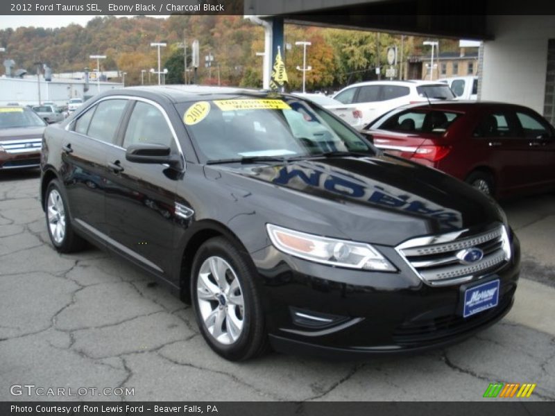 Ebony Black / Charcoal Black 2012 Ford Taurus SEL