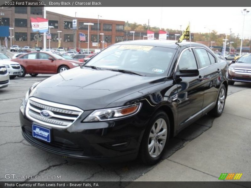 Ebony Black / Charcoal Black 2012 Ford Taurus SEL