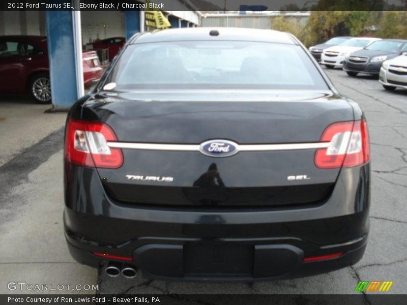 Ebony Black / Charcoal Black 2012 Ford Taurus SEL