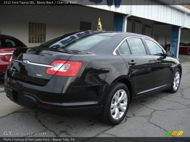 Ebony Black / Charcoal Black 2012 Ford Taurus SEL